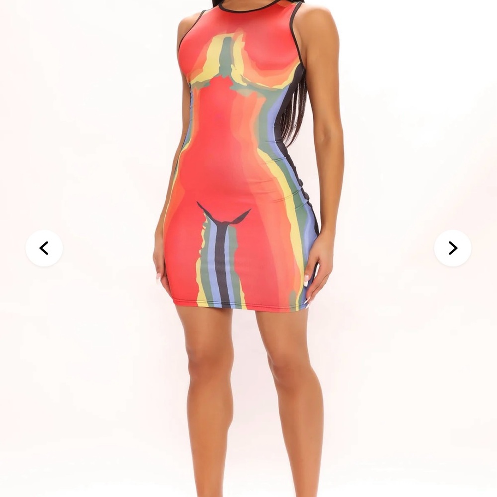 Everybody Multi Color Mini Dress - Picture 2 of 5
